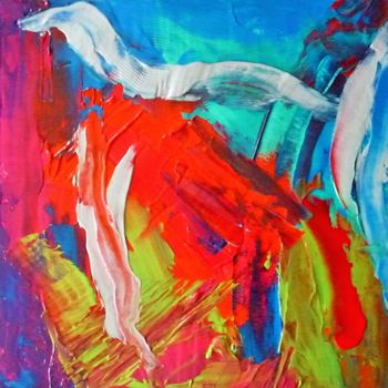 Pittura intitolato "freedom" da Régine Ledanois, Opera d'arte originale, Acrilico
