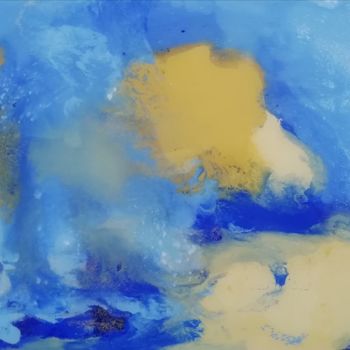 Pittura intitolato "l'autre rive" da Régine Ledanois, Opera d'arte originale, Acrilico