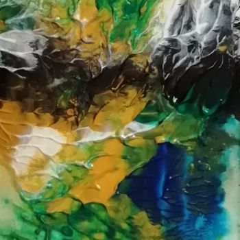 Pintura intitulada "La couleur et la ma…" por Régine Ledanois, Obras de arte originais, Acrílico