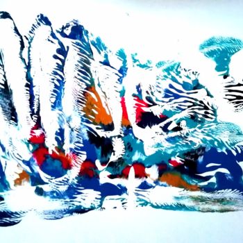 Malarstwo zatytułowany „Wind” autorstwa Régine Ledanois, Oryginalna praca, Akryl