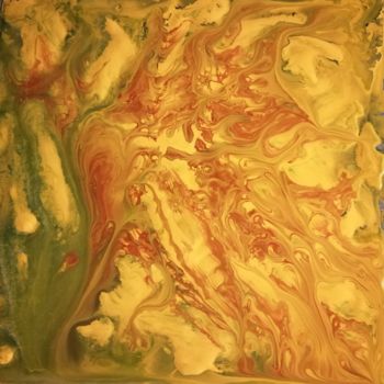 Pittura intitolato "fluides" da Régine Ledanois, Opera d'arte originale, Acrilico