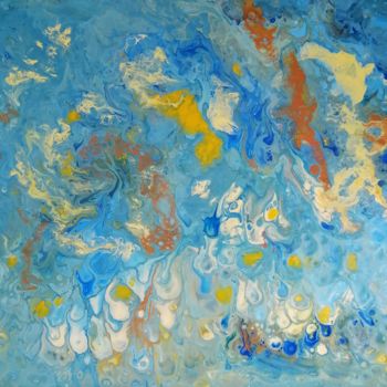 Pittura intitolato "vacances au soleil" da Régine Ledanois, Opera d'arte originale, Acrilico