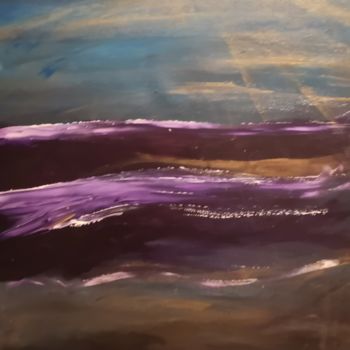 Painting titled "Ocean 5" by Régine Mazion, Original Artwork, Acrylic