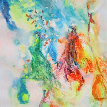 Painting titled "Intuition" by Navema, Original Artwork, Watercolor