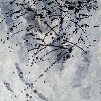 Painting titled "Acrylique-Mouettes" by Rev, Original Artwork, Acrylic