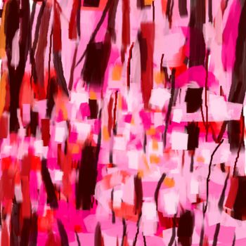 Arts numériques intitulée "Balade en rose" par Rev, Œuvre d'art originale, Peinture numérique