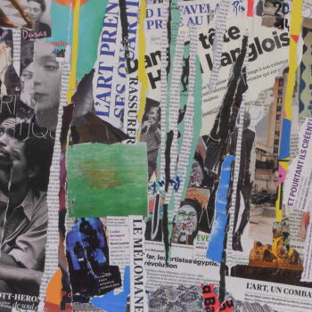 Κολάζ με τίτλο "Collage-Rue des Arts" από Rev, Αυθεντικά έργα τέχνης