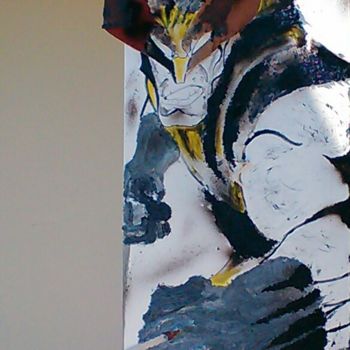 Painting titled ""Wolverine"" by Botino, Original Artwork, Acrylic