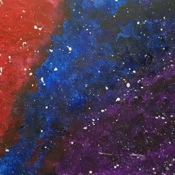 Peinture intitulée "Into The Galaxy" par Rhea Embalzado, Œuvre d'art originale, Acrylique