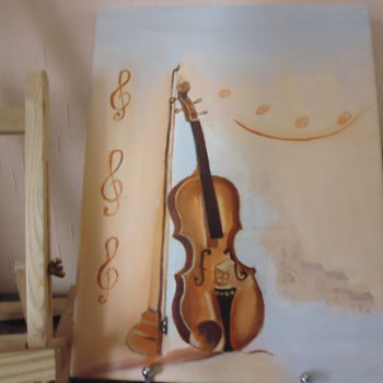 「violon」というタイトルの絵画 Reineによって, オリジナルのアートワーク