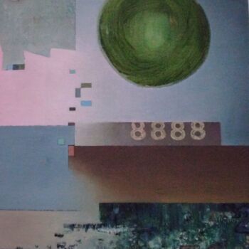 "8888" başlıklı Tablo Reiner Makarowski tarafından, Orijinal sanat, Petrol Diğer sert panel üzerine monte edilmiş