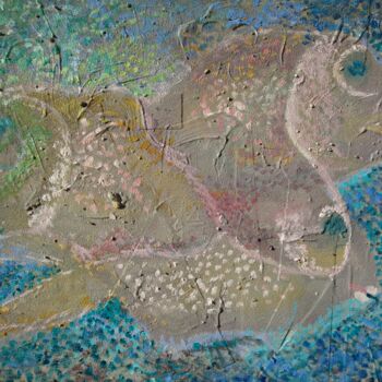 Pintura intitulada "Fische unter Wasser" por Reiner Poser, Obras de arte originais, Óleo