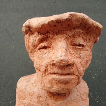 Sculpture titled "Meisterportrait" by Reiner Poser, Original Artwork, Ceramics