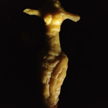 Scultura intitolato "Small Torso in Wax" da Reiner Poser, Opera d'arte originale, Sapone