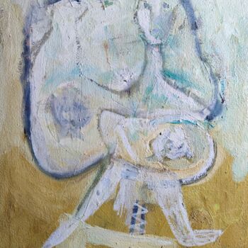 Картина под названием "Maria und Josef tun…" - Reiner Poser, Подлинное произведение искусства, Масло