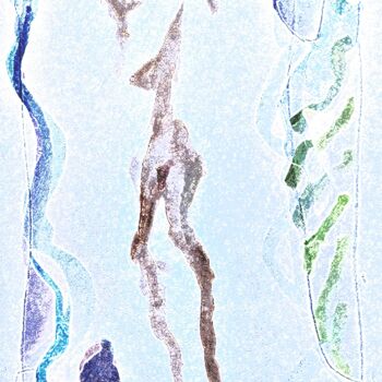 「Dance Erotica」というタイトルの絵画 Reiner Poserによって, オリジナルのアートワーク, 水彩画