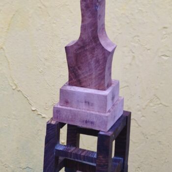 Скульптура под названием "New PHARAO was born" - Reiner Poser, Подлинное произведение искусства, Дерево