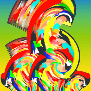 Arte digital titulada "За милу, ніжну та т…" por Reinhard Heydrich Allan De Souza Santos, Obra de arte original, Pintura Dig…