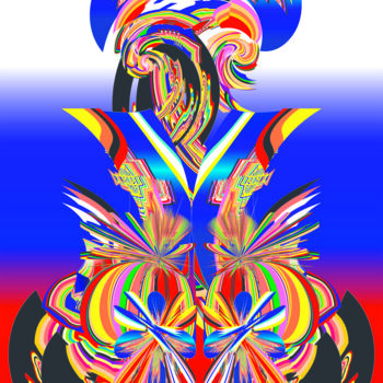 Arts numériques intitulée "ГАЛИНА ХАБАРОВА И Я…" par Reinhard Heydrich Allan De Souza Santos, Œuvre d'art originale, Peintur…