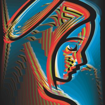 Digital Arts titled "NOSSA SENHORA DE ME…" by Reinhard Heydrich Allan De Souza Santos, Original Artwork, Digital Painting
