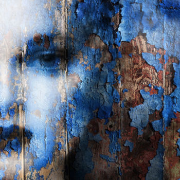 Digitale Kunst getiteld "Blue Feelings" door Reinhard Südmersen, Origineel Kunstwerk, Foto Montage