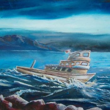 "Tekne 3a" başlıklı Tablo Reis tarafından, Orijinal sanat, Petrol