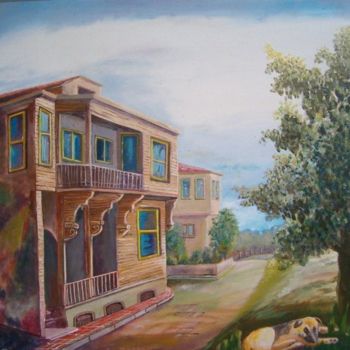 "Old House 2" başlıklı Tablo Reis tarafından, Orijinal sanat, Petrol
