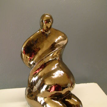 Sculpture intitulée "Maternité 4" par Claude Reitz, Œuvre d'art originale, Céramique