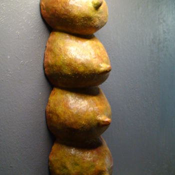 Sculpture titled "Cascade" by Claude Reitz, Original Artwork, Terra cotta
