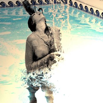 Photographie intitulée "La piscine" par Reivax, Œuvre d'art originale