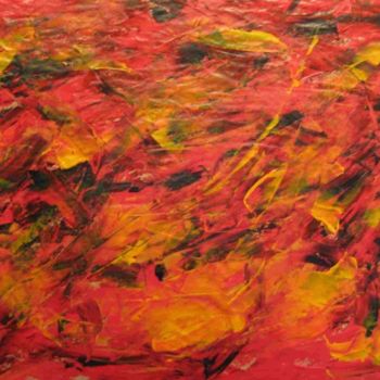 Peinture intitulée "Fire" par Deburane, Œuvre d'art originale, Huile