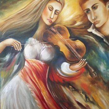 Painting titled "suave-melodia-ost-8…" by Rejane Pansera, Original Artwork