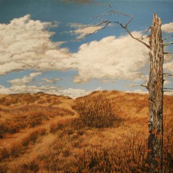 Painting titled "72# Les dunes de Ba…" by Réjean Bergeron, Original Artwork