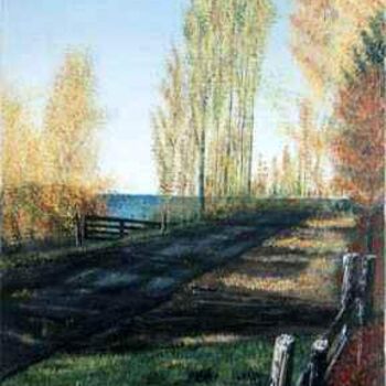 Painting titled "20# Ancien chemin d…" by Réjean Bergeron, Original Artwork