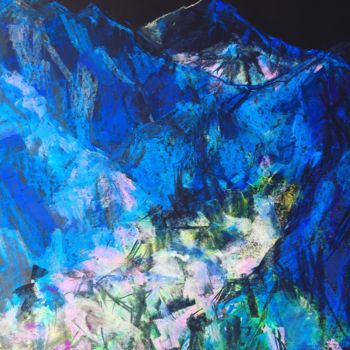 Картина под названием "Ледник" - София Бирюкова, Подлинное произведение искусства, Пастель