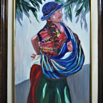 Pintura titulada "Guadalupe" por Reme, Obra de arte original, Oleo