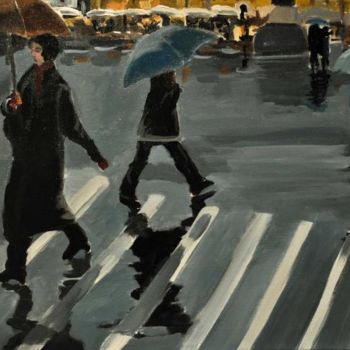 Peinture intitulée "rainIII" par Reme, Œuvre d'art originale