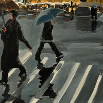 Painting titled "rainIII" by Reme, Original Artwork