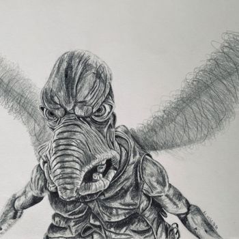 Dibujo titulada "Watto" por Rémi Capobianco, Obra de arte original, Grafito