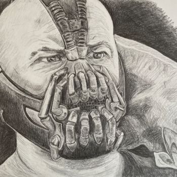 Dibujo titulada "Bane" por Rémi Capobianco, Obra de arte original, Grafito