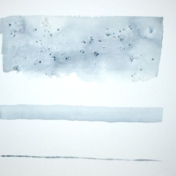 Malerei mit dem Titel "Front de mer #2" von Rémi Collin, Original-Kunstwerk, Aquarell