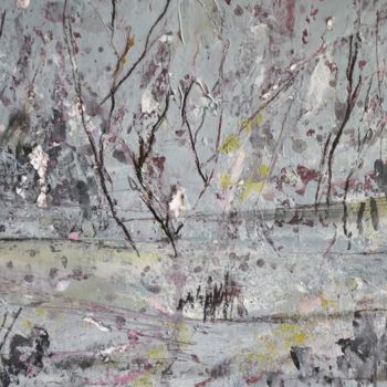 Pintura intitulada "La forêt #9" por Rémi Collin, Obras de arte originais, Acrílico