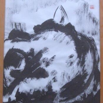Peinture intitulée "Les chats rêvent au…" par Remi Granier, Œuvre d'art originale