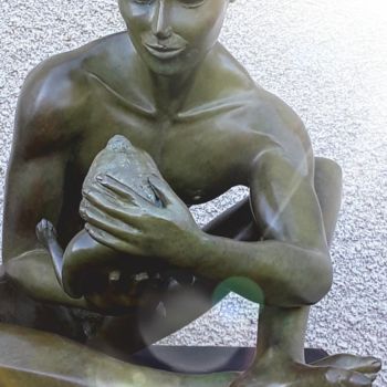Skulptur mit dem Titel "LES MILLIONNAIRES" von Coudrain-Sculpteur, Original-Kunstwerk, Bronze