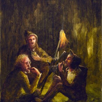 Painting titled "28." by Remigijus Januskevicius, Original Artwork, Oil