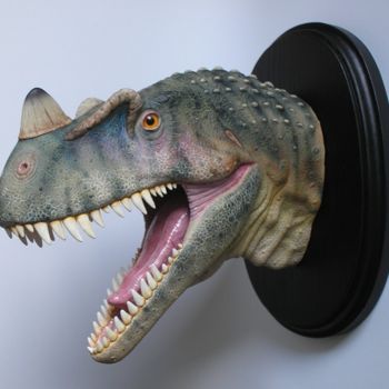 Sculpture intitulée "Ceratosaurus" par Remigius Sebastian Sappa, Œuvre d'art originale, Plastique