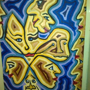 Malerei mit dem Titel "Kopfsalat 2" von Remus Besca, Original-Kunstwerk