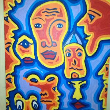 Malerei mit dem Titel "Kopfsalat 3" von Remus Besca, Original-Kunstwerk