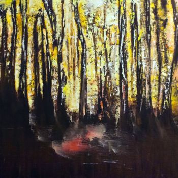 Painting titled "foret-huile.jpg" by Remy Bolet, Original Artwork