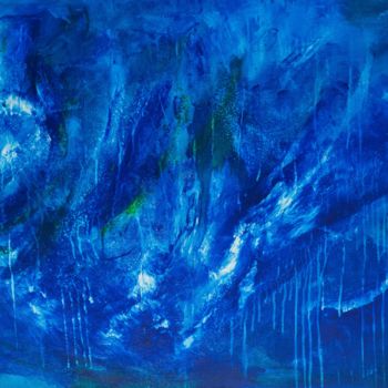 Painting titled "blue" by Remy Bolet, Original Artwork, Acrylic